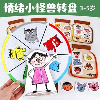 Mẫu giáo Cảm xúc Quái vật nhỏ Máy trợ giảng Bàn xoay Không dệt Trung lưu Vật liệu khu vực ngôn ngữ giáo dục