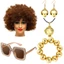 Stay 70s Disco Bộ Trang Phục Nữ Retro Lạ Mắt Trang Phục Halloween Phụ Kiện