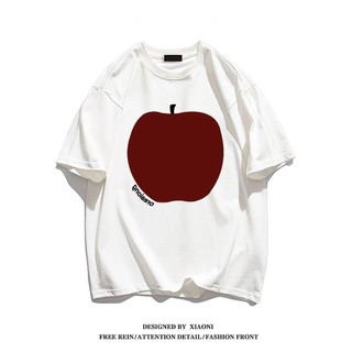 M-4XL Size Lớn Áo Thun Nữ Béo MM Size Lớn Rời Tay Ngắn Top 150kg Áo Thun Nữ Mùa Hè Apple In Hình Dễ Thương Rời Thường Ngày Top Nữ Hợp Thời Trang Vừa Size Lớn Quần Áo Nữ