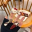 YT4 Sanrio Hello Kitty Acrylic Kẹp Tóc Da Báo Pentagram KT Mèo Bên Kẹp Retro Thời Trang Phụ Kiện Tóc