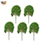 5 Cây Mô Hình 15cm Xanh Xe Lửa Kiến Trúc Đường Sắt Diorama HO Cân Hàng Thủ Công hoặc Xây Dựng Mô Hình