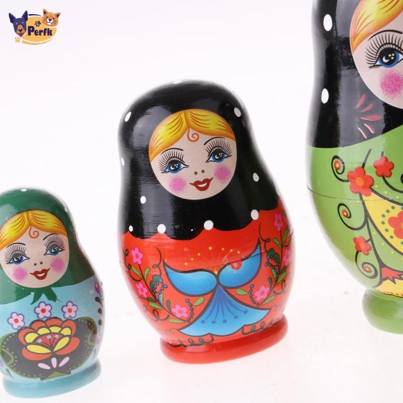 5 Chiếc Dễ Thương Nga Làm Tổ Búp Bê Matryoshka Bộ Búp Bê Cho Trẻ Em Đồ Chơi Sinh Nhật Giáng Sinh Phục Sinh Quà Tặng Trang Trí Nhà Cửa