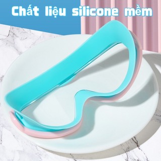 Kính Bơi Gọng Silicon Chống Sương Mù Độ Nét Cao Kèm Bịt Tai Chống Tia UV Không Thấm Nước