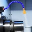 1 / 4BSP Nam Thread ABS Lỗ Đơn Thổi Không Khí Phẳng Jet Nozzle Màu Vàng