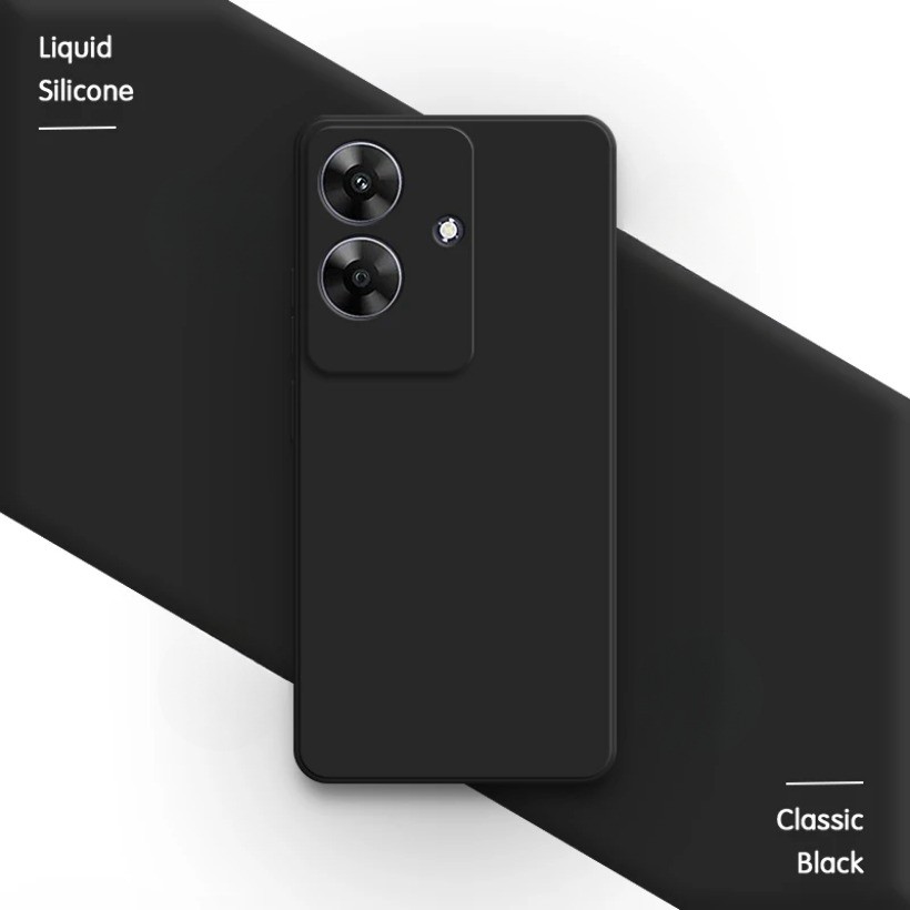 Ốp Điện Thoại Realme Note 60 60X Note60 X Nguyên Bản Silicon Lỏng Vuông Bảo Vệ Ống Kính Cổ Điển Cạnh Thẳng Ốp Lưng