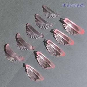 Wanyedi 5 Cặp Miếng Lót Lông Mi Silicon, Dụng Cụ Dụng Cụ Dụng Cụ Uốn Mi Có Thể Tái Sử Dụng, Nối Mi Vỏ Phong Cách Máy Uốn Mi Phụ Kiện Lông Mi Dính Mi Que Lông Mi Lông Mi