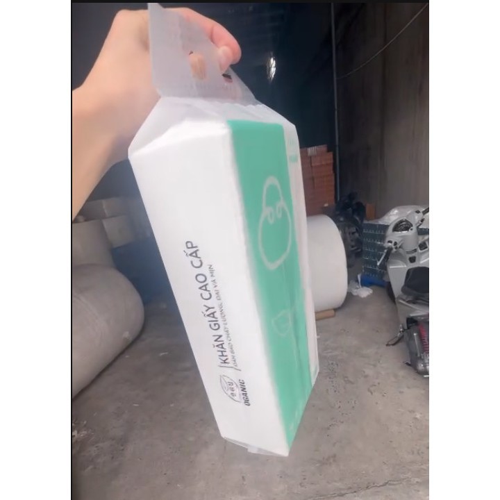 Thùng 30 gói giấy ăn rút organic hàng chuẩn cao cấp, dai mịn đẹp [Shop Rẻ HN] Heo gia dụng AMIZIN