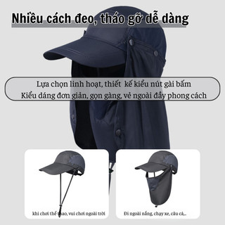 Mũ Chống Nắng Chống Tia UV Myd.23 Nón Lưới Trai Thiết Kế Độ Che Phủ Tốt Ngoài Trời, Phụ Kiện Dã Ngoại Cắm Trại Golf