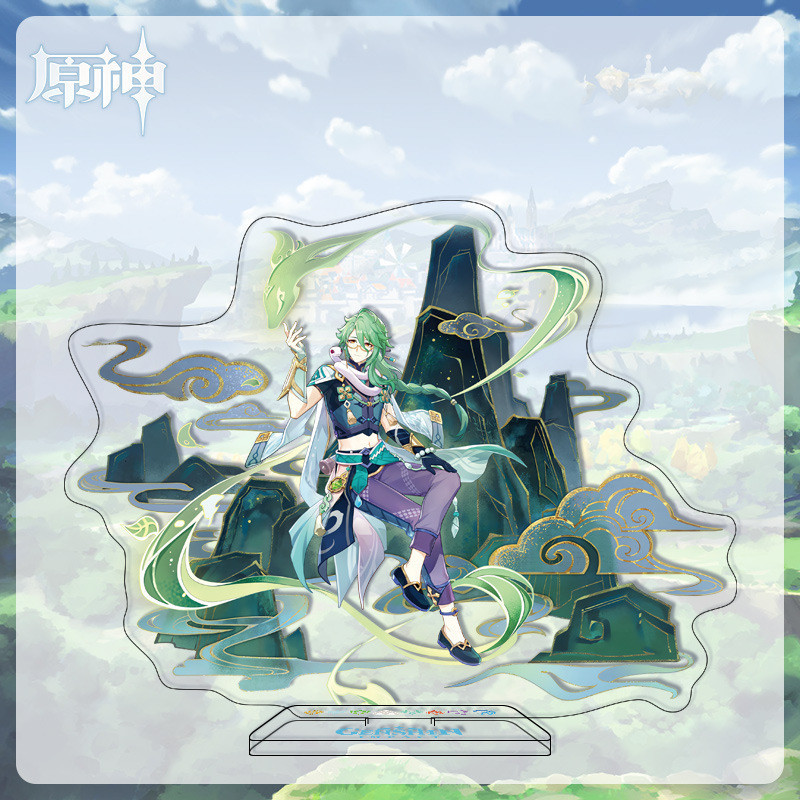 Genshin Impact wanderer Raiden Shogun Yae Miko Kaedehara Kazuha Zhongli Acrylic Đứng Trò Chơi Ngoại Vi Nhân Vật Acrylic Đứng Trang Trí Bàn Quà Tặng Sinh Nhật