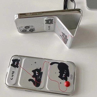 Ốp Điện Thoại Mèo Đen Dễ Thương Cho Iphone11 12promax 12 13 14 15 pro max Vỏ Mềm 14promax 15pro tpu case