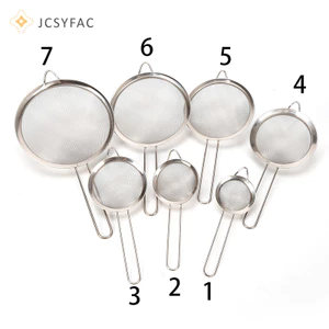 Jcsyfac Nhà Bếp Dây Thép Không Gỉ Lưới Mịn Lọc Dầu Bột Rây Lọc Sifter Sàng Nhà bếp Dây thép không gỉ Lưới mịn Lọc dầu Bột lọc Sifter Sàng Bếp St