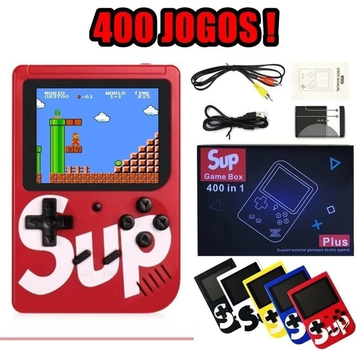 Trò chơi điện tử Mini Sup game Box 400 trò chơi trong một trò chơi máy tính xách tay cũ.