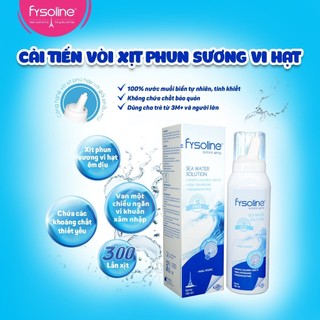 [HSD 9.2027] Dung dịch xịt mũi nước muối biển đẳng trương trẻ em Fysoline Isotonic Spray (Pháp
