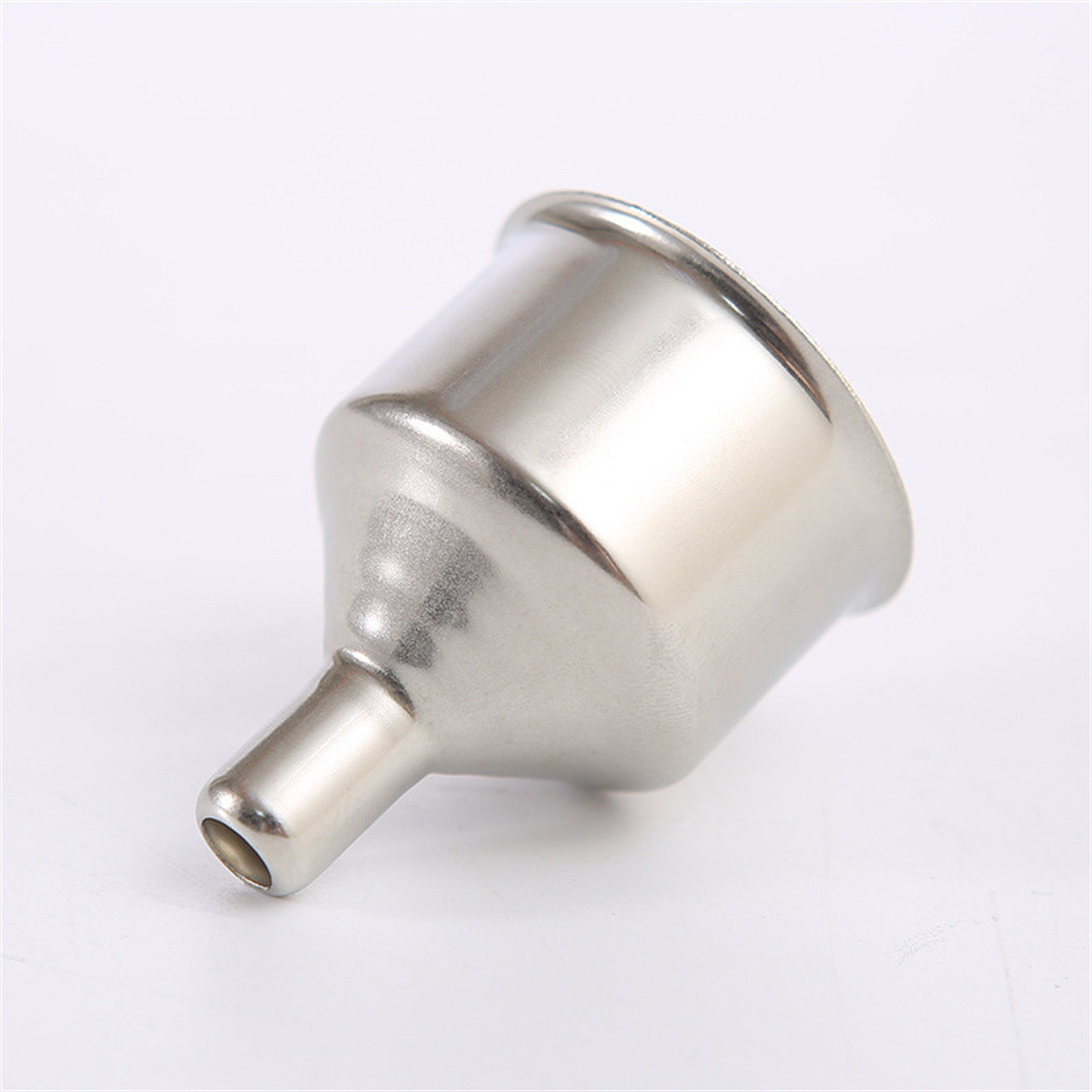 Ảnh Phễu thép không gỉ di động Aubess Phễu miệng nhỏ/lớn Vật dụng nhà bếp cần thiết để rót dầu và chiết rót chai 2