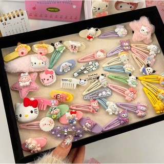 (21 Miếng) Sanrio Bangs Side Kẹp Tóc Hoạt Hình Hàn Quốc Dễ Thương Kẹp Tóc Phụ Kiện Tóc