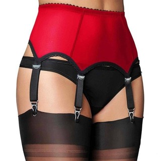 Vipdeal1 Lưới Garter Thắt Lưng Áo Treo Với Dây Đeo Vintage Điều Chỉnh Kẹp Kim Loại Cho Nữ Vớ Đồ Lót