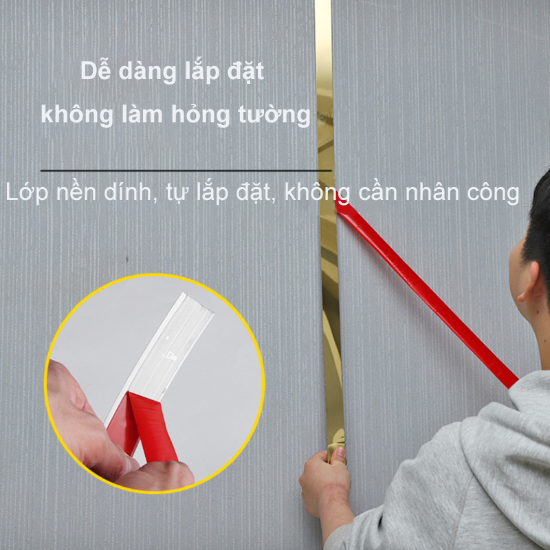 Thép không gỉ 3M tự dính Trim Strip Background Chống ăn mòn Chống mài mòn Dễ dàng và nhanh chóng
