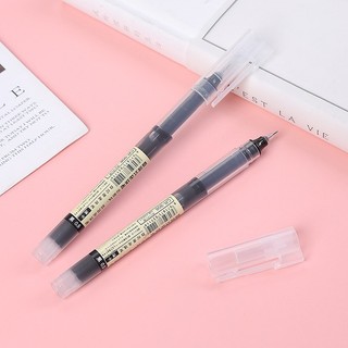 Bút Bi Mực Gel Dung Tích Lớn Basic Bút Bi Nước Mực Gel Khô Nhanh Ngòi 0.5mm, Mực Đều, Nét Chữ Đẹp