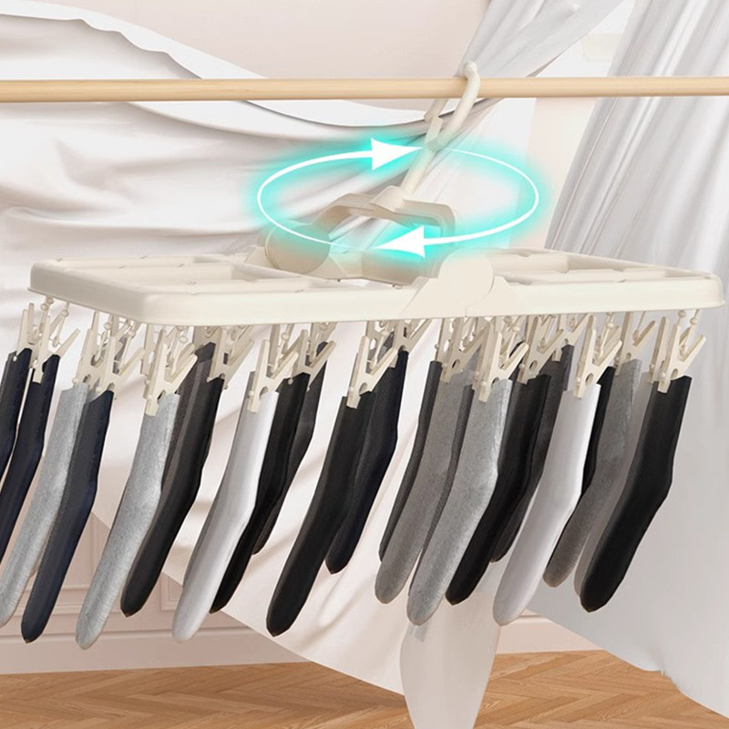 Ảnh Jujiajia Hộ Gia Đình Đa Năng Móc Treo Quần Áo Kích Thước Lớn Tăng Tốc Sấy Quần Áo Kẹp Mạnh Không Dễ Rơi giá treo quần áo cây treo quần áo 4