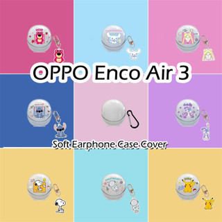 [imamura] Dành cho Ốp lưng OPPO Enco Air 3 Vỏ tai nghe silicon mềm hoạt hình trong suốt