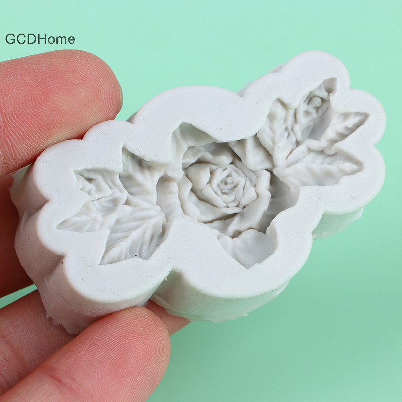 Gcdhome 1 Bó Hoa Silicon Mềm Khuôn Kẹo DIY Khuôn Làm Bánh Khuôn Máy Nướng Khuôn Nóng