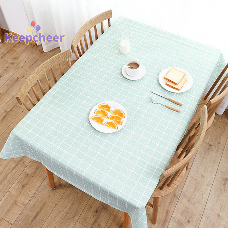 [Keepcheer] Khăn trải bàn chống thấm nước Khăn trải bàn Khăn trải bàn tiệc sạch sẽ [Mới]