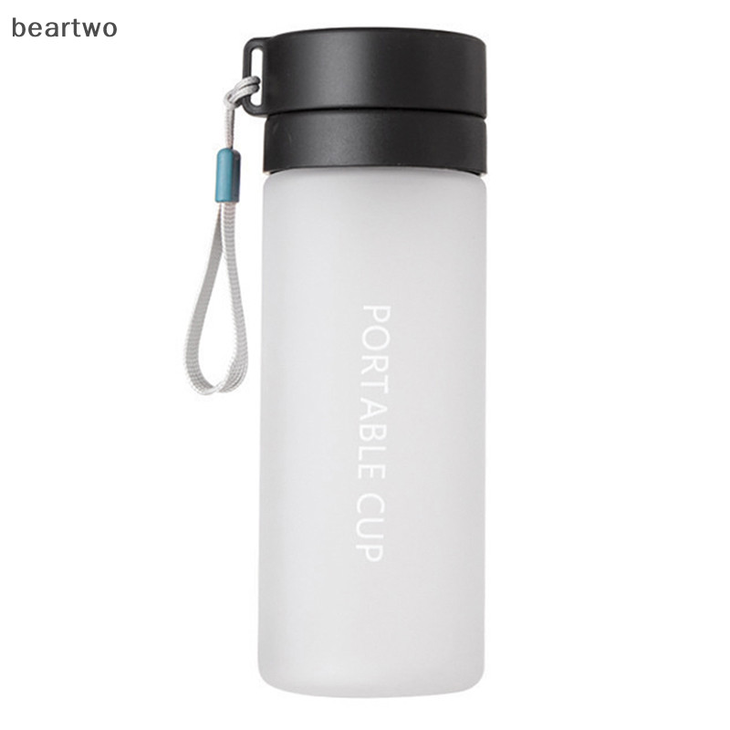 < Beartwo > 600ml Nước ép chanh thể thao dung tích lớn Chai nước uống Infuser Chai nước nhựa cầm tay trong suốt Đẹp
