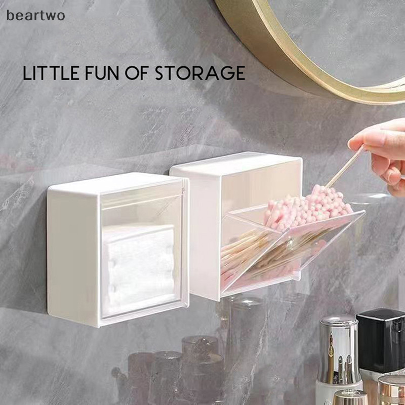 < Beartwo > Hộp lưu trữ treo tường Thiết kế Clam Hộp đựng khăn bông bằng nhựa Đẹp