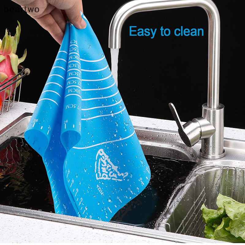 < Beartwo > 26 * 29cm Silicon Chống Dính Thảm Cán Bột Lót Miếng Lót Bánh Ngọt Máy Nướng Nữ