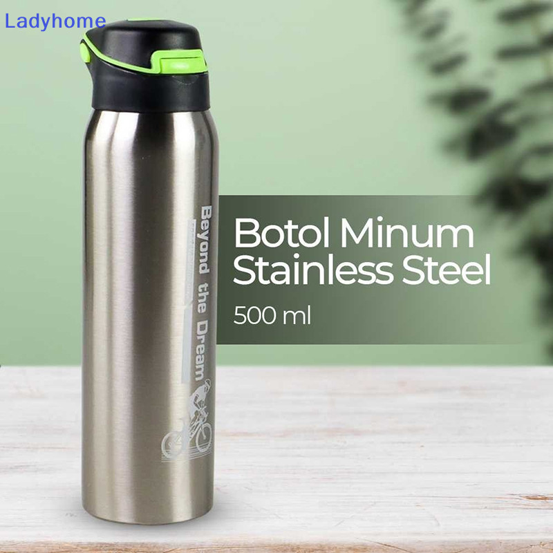 Lady 500ML Bình Nước Hút Chân Không Inox Đi Xe Đạp Bình Nước Hai Tường Đơn Giản Cốc Giữ Nhiệt Cách Nhiệt Bằng Ống Hút VN