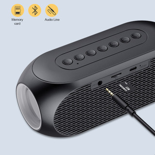 Loa kép S8 Loa Bluetooth không dây Đồng hồ báo thức đa chức năng Âm thanh có lắp ráp FM & Cuộc gọi Hiệu ứng vòm âm thanh nổi 3D