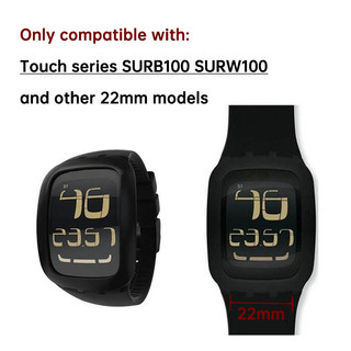 Dây Đeo Đồng Hồ Silicon Cho SW Touch SURB100 SURW100 Dây Đồng Hồ 22 Mm Dây Đeo Đồng Hồ Nam Nữ Cao Su Nhựa Nhựa Vòng Tay Thể Thao Chống Thấm Nước