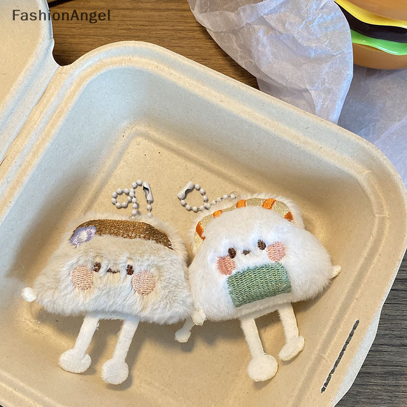 Fashionangel Dễ Thương Sushi Bánh Bao Thực Phẩm Búp Bê Móc Khóa Bé Gái Hoạt Hình Nhồi Bông Mềm Sang Trọng Móc Khóa Túi Nữ Phụ Kiện TH