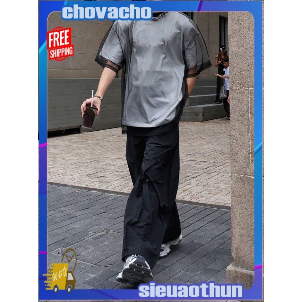 Áo tơ mỏng dệt cổ tròn FJELLY ICVCVNI Unisex