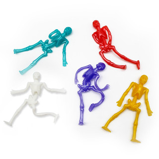 Bán chạy TPR Cao su mềm Đàn hồi có thể thu vào Little Zombie Skeleton Man Halloween Đồ chơi ngộ nghĩnh