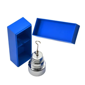 EDB * Trọng lượng có rãnh kim loại Bao gồm 6 trọng lượng Tổng cộng 350g Khối lượng có rãnh có móc treo cho Vật lý phòng thí nghiệm và Giáo dục