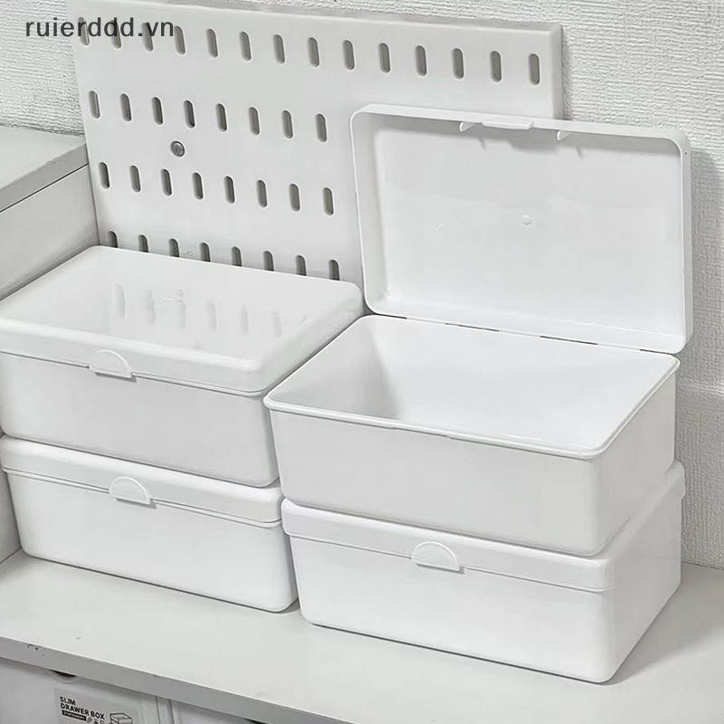 # ruierdd # Hộp đựng bông lật trong suốt Hộp đựng trang điểm Hộp đựng thẻ thần tượng Photocard Hộp đựng chống bụi.