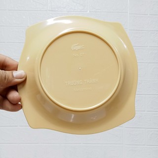 Đĩa phíp vuông màu vàng kem nhựa phíp melamine