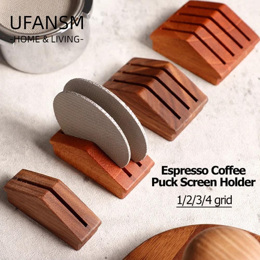 Giá đỡ màn hình lọc cà phê Espresso ULASM, bằng gỗ cho 51 / 53 / 58mm ...