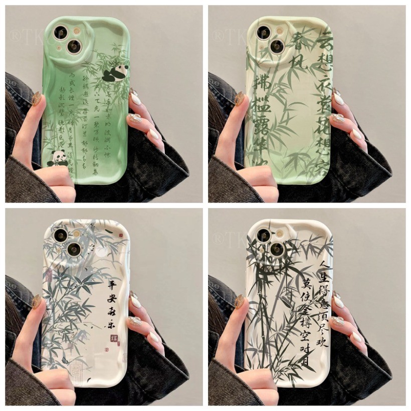 Ốp Điện Thoại Graffiti Tre Nghệ Thuật Trung Quốc Tương Thích Cho Xiaomi 14TPro 14 13 13T 12 Pro 11 Lite Poco M6Pro C75 C61 X6 X5 X3 M6 M3 Pro M5S C65 C55 C31 C40 Ốp Mềm