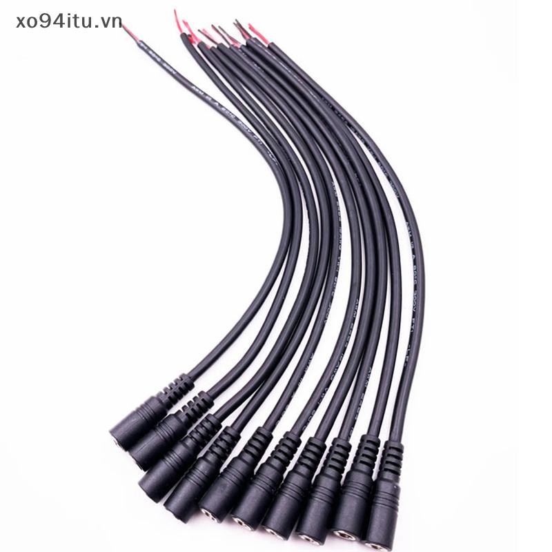 XOITU 10 Cái 5.5x2.1 Cắm Nam Nữ Dây Cáp Kết Nối Cho 3528 5050 Dây Đèn LED VN