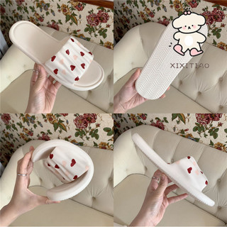 Xixitiao Mùa Hè Mới Dép Nữ Phong Cách Hàn Quốc Ngọt Ngào, Dùng Trong Nhà, Phòng Tắm, Giày Sandal Tình Yêu