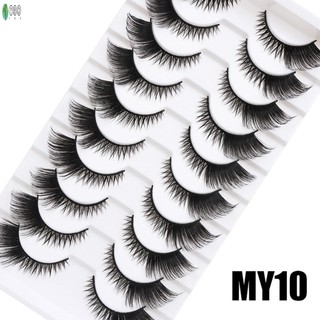 Lộn xộn Truyện Tranh Lông Mi Giả 3D Lông Mi Dày Tập Dài Wispy Mi