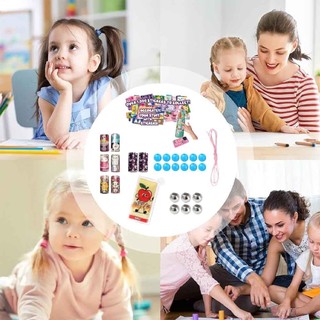 Girls Sticker Beaded Bracelet Kit - Fun & Creative DIY Making for Kids