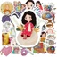 50 Sticker MÓC LEN Chống Nước Sticker Dán Laptop - Điện Thoại - Đàn Guitar - Mũ Bảo Hiểm - Vali | MS: 000372