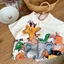 Áo polo mùa hè mới bằng cotton nguyên chất, áo phông ngắn tay cổ bẻ cho trẻ em unisex, kích thước nhỏ vừa