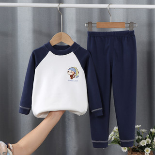 (3m-15Y) Áo vải nhung Đức + Quần Bộ đồ ngủ trẻ em Quần áo trẻ em dài tay Trẻ em Bé gái Đồ ngủ bé trai