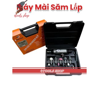 Máy mài săm lốp ô tô , xe máy bằng hơi, dùng máy nén khí - Tặng kèm 10 đầu mài đa năng,có hộp nhựa bảo quản