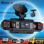 Dash Cam Cho Ô Tô WiFi Trước + Trái + Phải + Phía Sau 4 Ống Kính Máy Ảnh * 1080P DVR Xe Ô Tô Ghi Vòng — ảnh 1