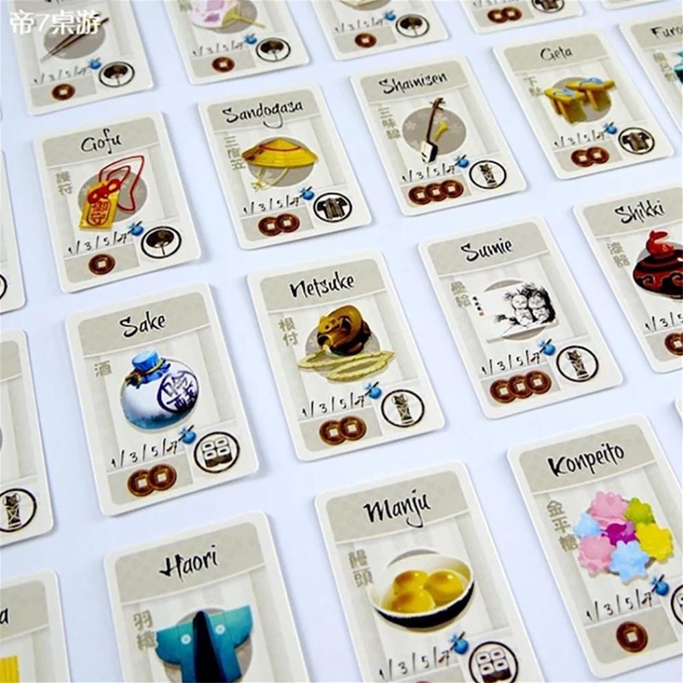 [Luật Việt] Tokaido Broadgame Thẻ Bài Trò Chơi Tokaido Lữ Khách Xứ Mặt Trời Tigar